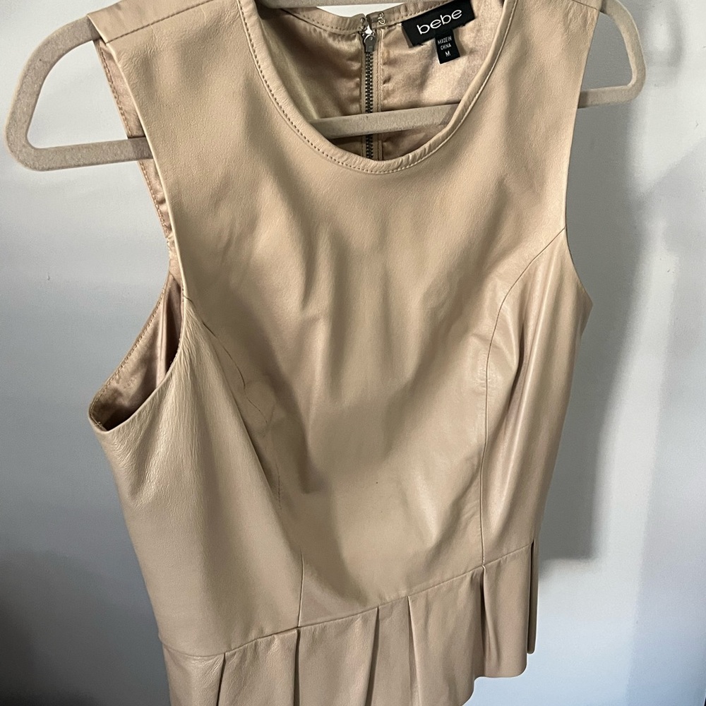 Bebe Leather vest